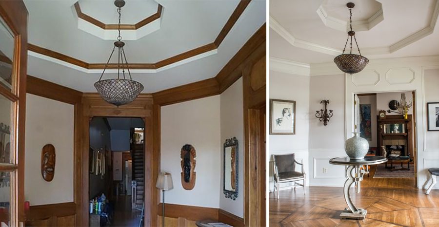 Before After Historic Home Atlanta Entry Way Foyer