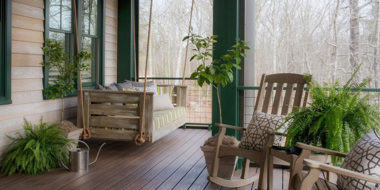 Front Porch porch, outdoor space, porch swing
